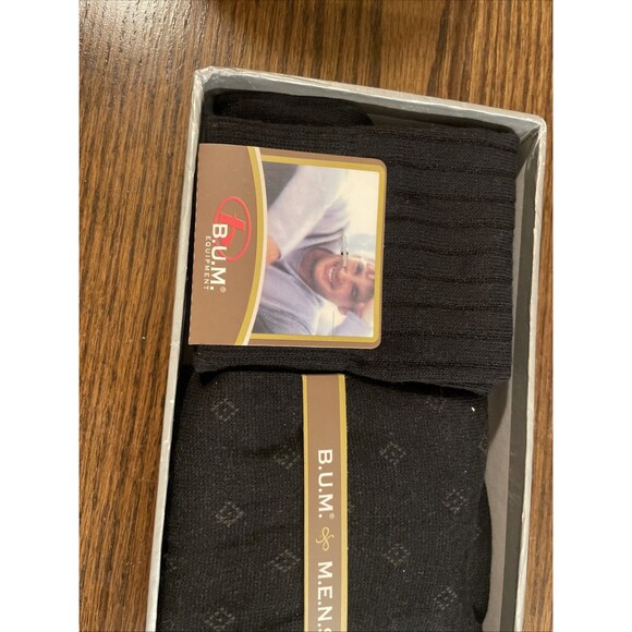 BUM Equipment Men's Gift Set Dress Socks 3 Pair Black Patterns 7-12 - Picture 4 of 6